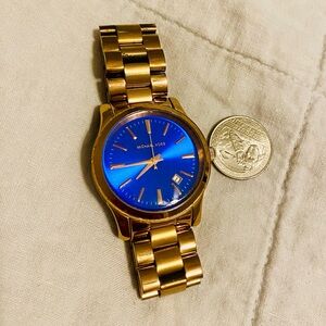Michael Kors rose Gold and Blue Women's Watch